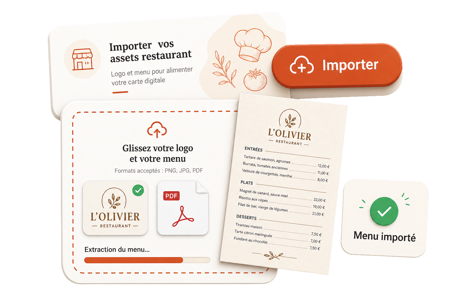 Uploadez vos éléments