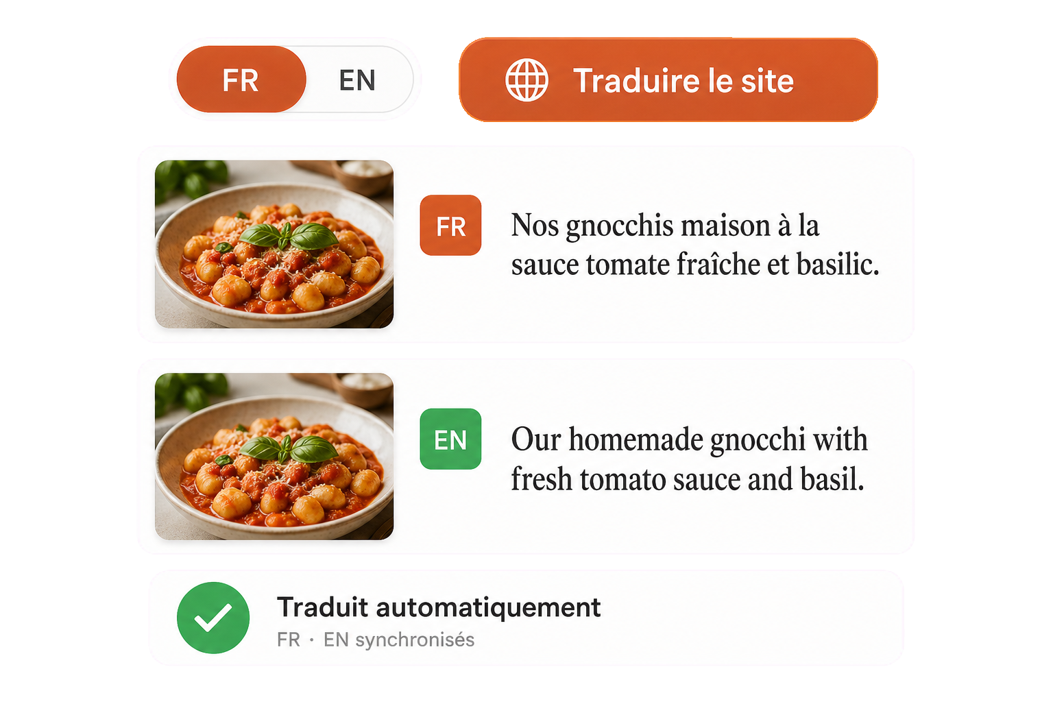 Multilingue français / anglais