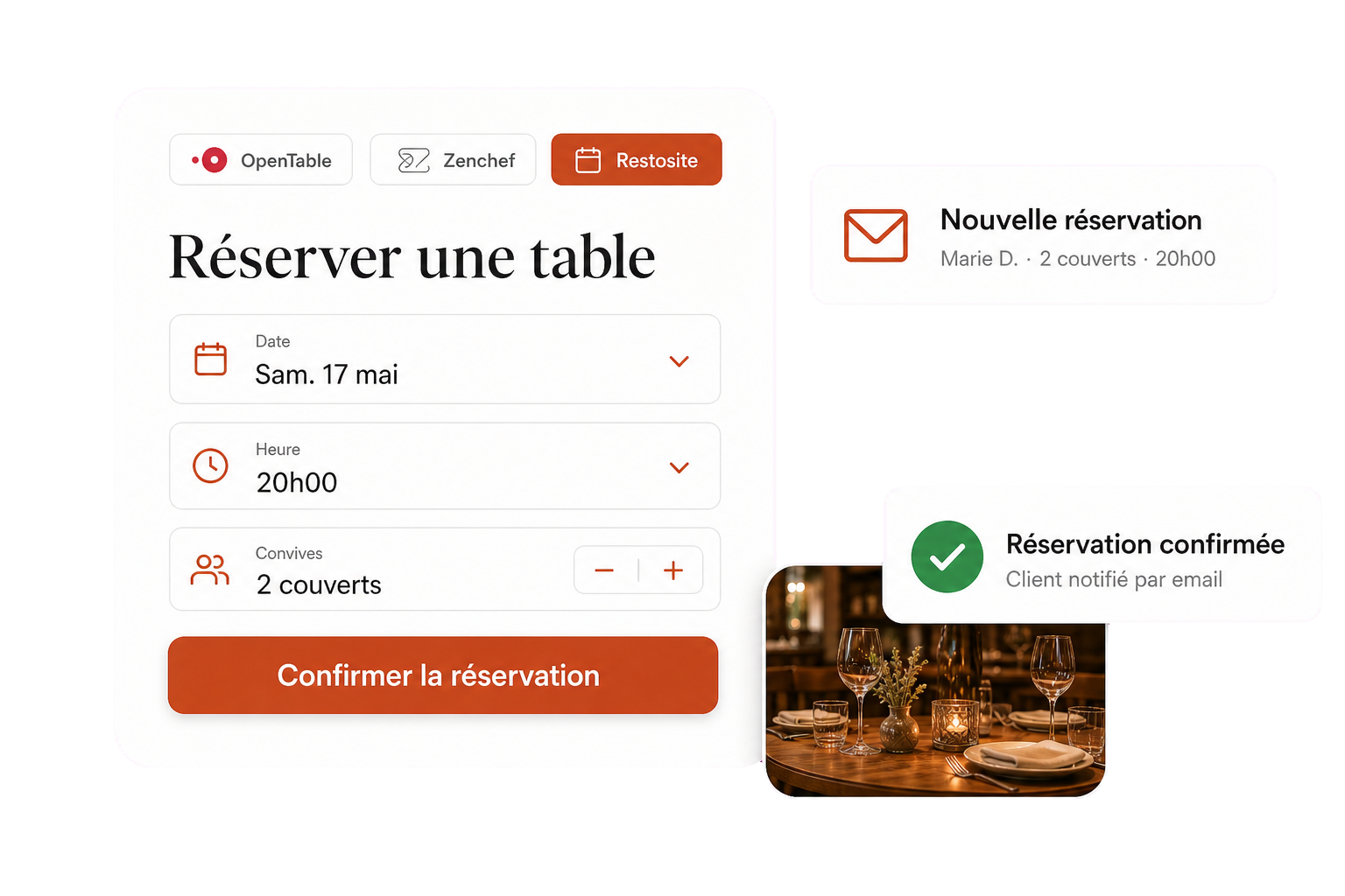 Réservations en ligne